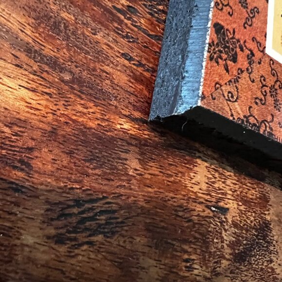 Set of 2 Vintage Japanese Floral & Bird Prints On Decorative Boards - Picture 6 of 8